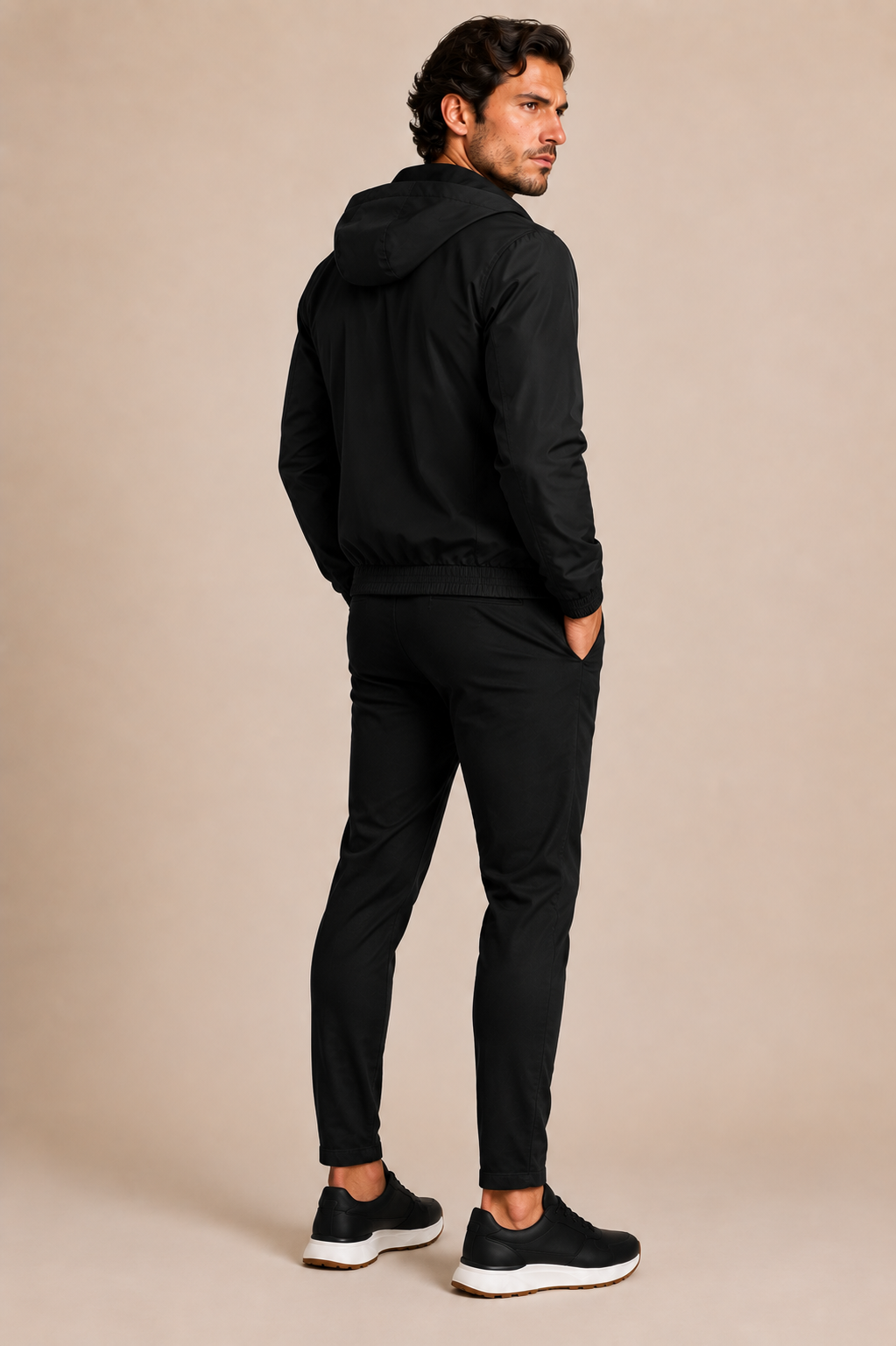 Nocturne Hooded Jacket - Deep Black