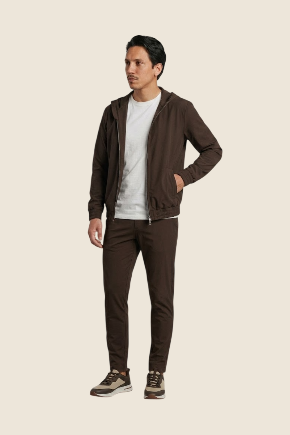 Lucerne Hooded Suit - Luxury Brown