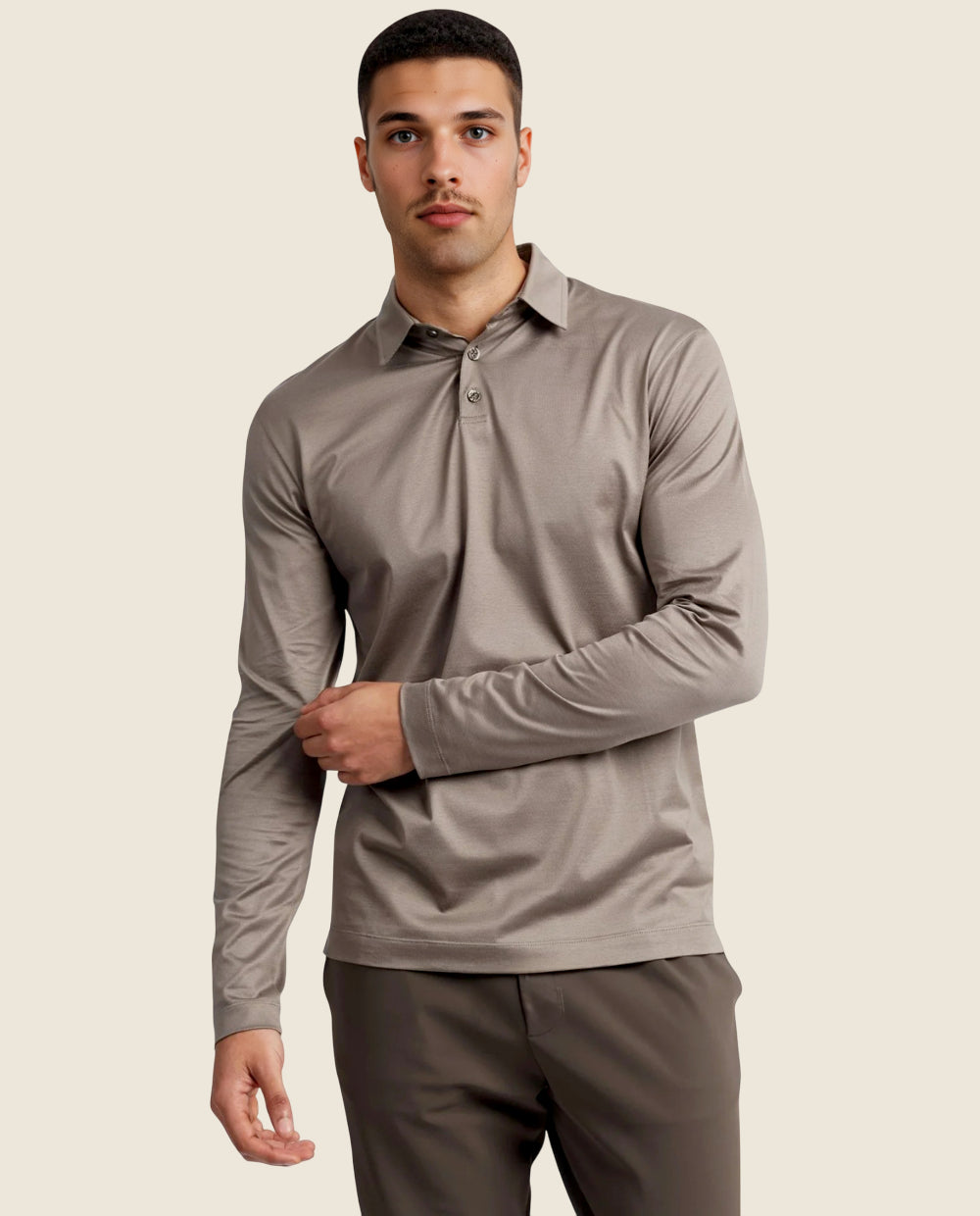 Louvre Dress shirt- Beige