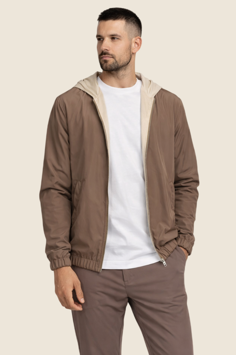 Nocturne Hooded Jacket - Taupe