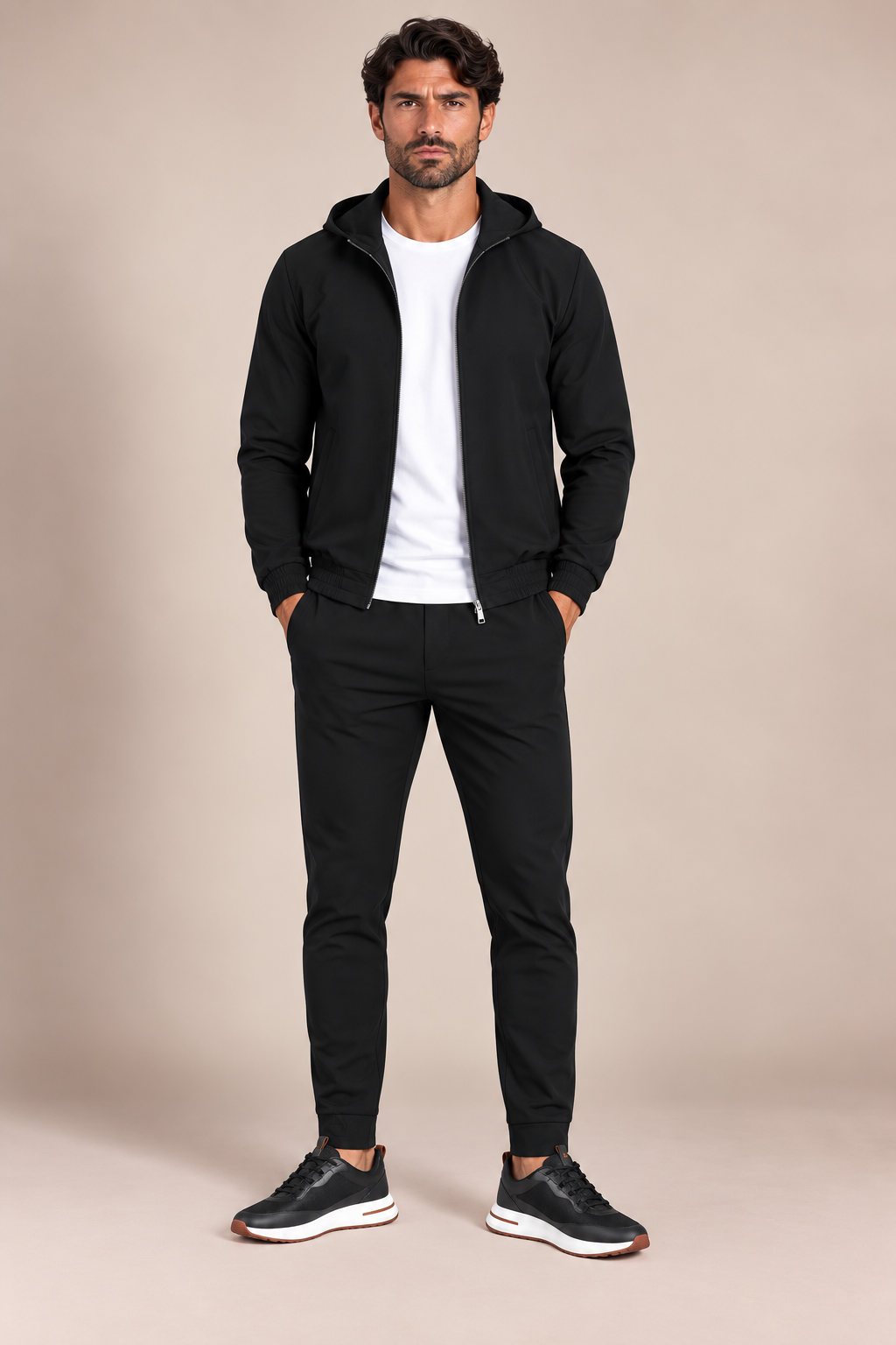 Lucerne Hooded Suit - Deep Black