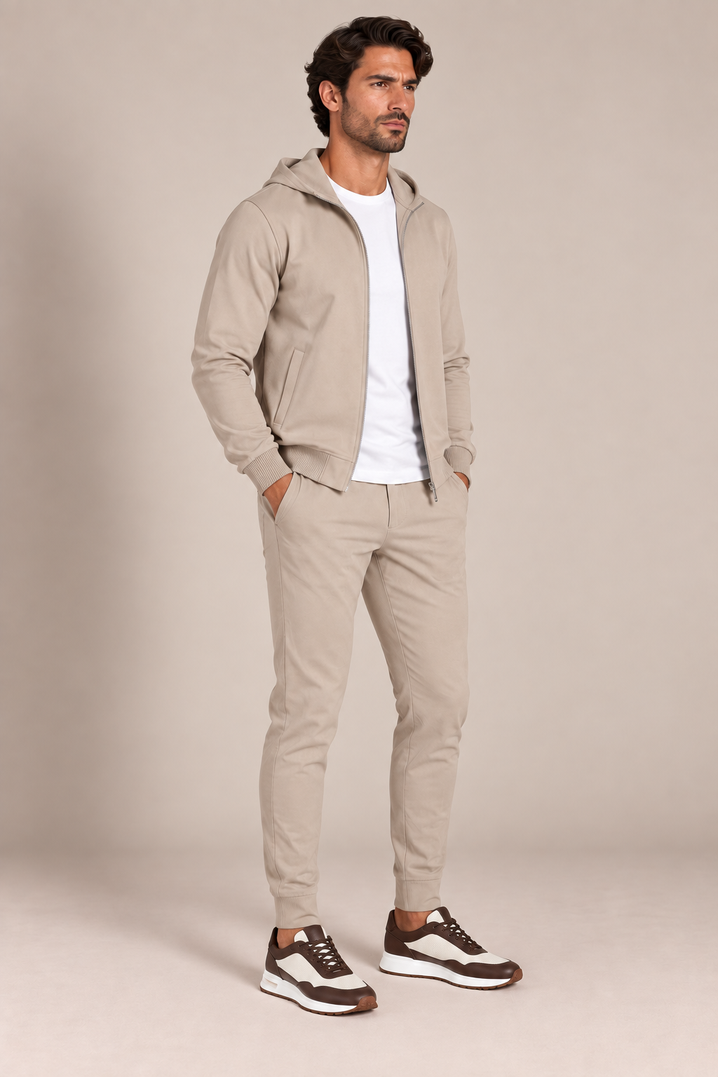 Lucerne Hooded Suit - Beige