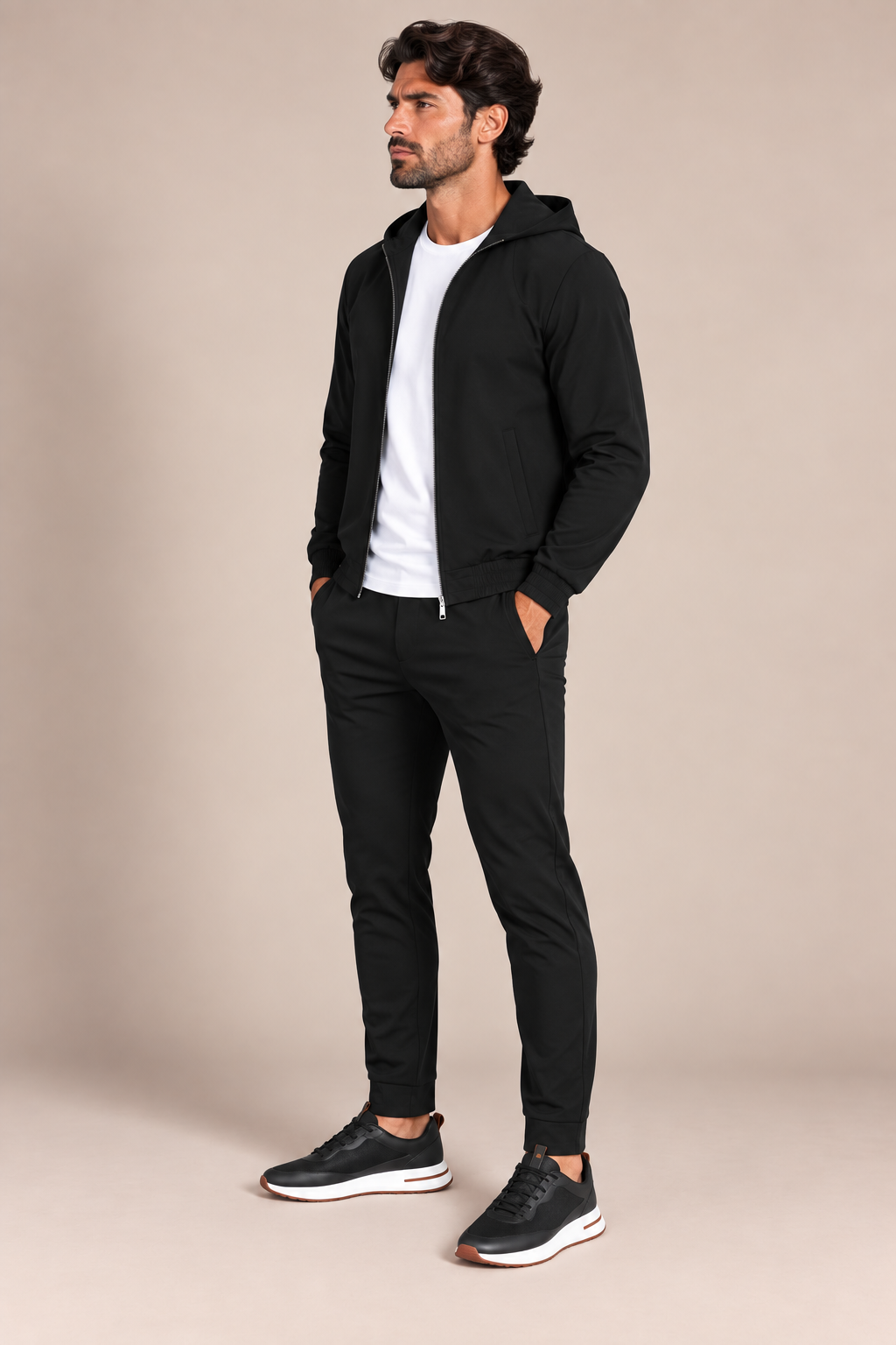 Lucerne Hooded Suit - Deep Black