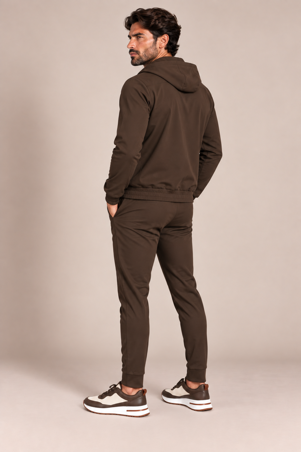 Lucerne Hooded Suit - Luxury Brown