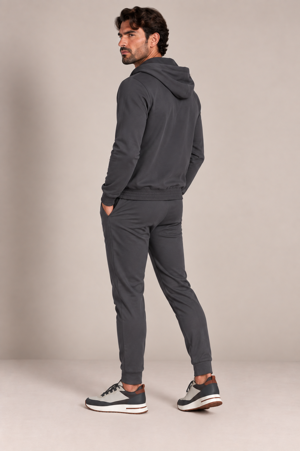 Lucerne Hooded Suit - Dark grey