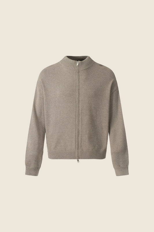 Lyon Knit Full Zip - Beige