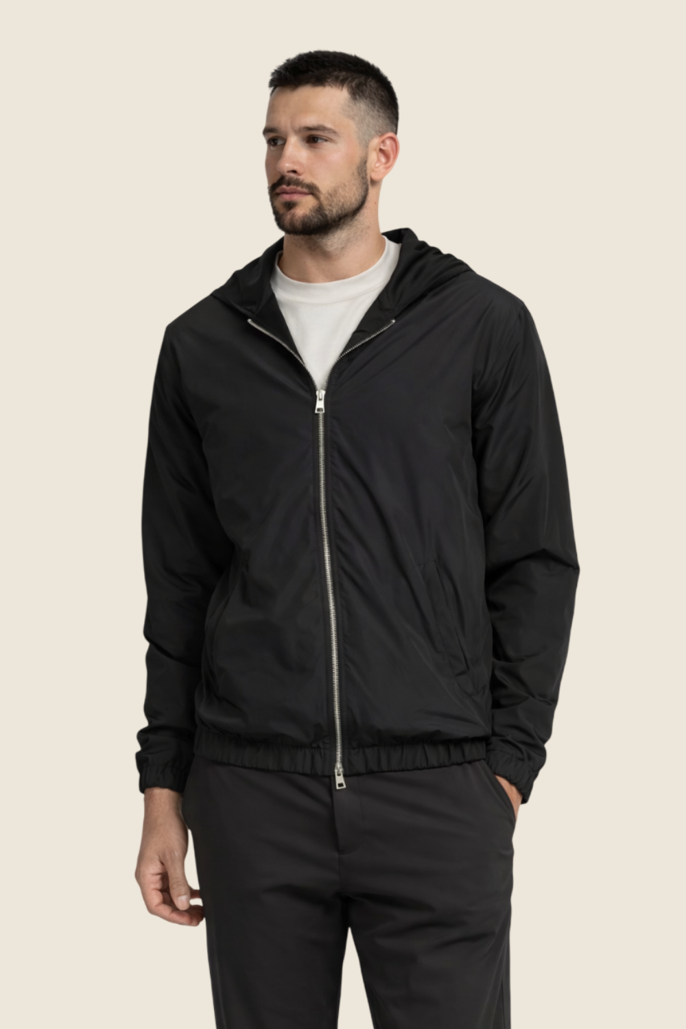 Nocturne Hooded Jacket - Deep Black