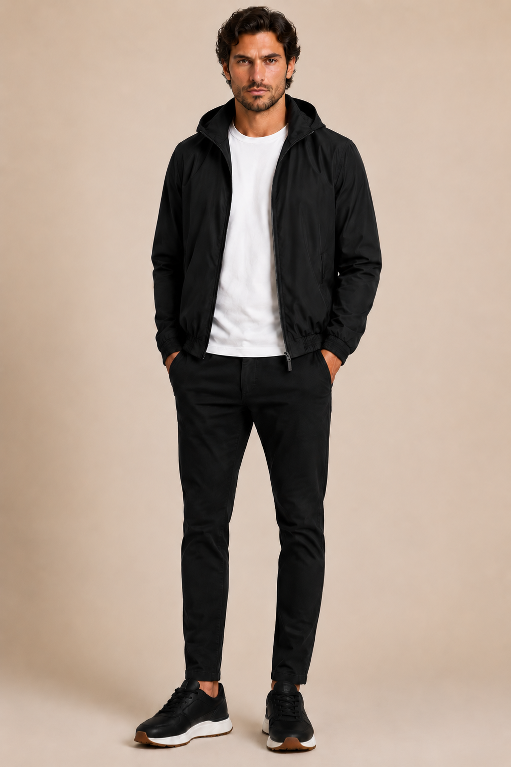 Nocturne Hooded Jacket - Deep Black