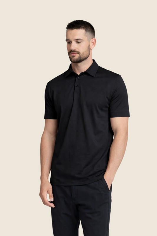 Louvre Polo - Deep Black