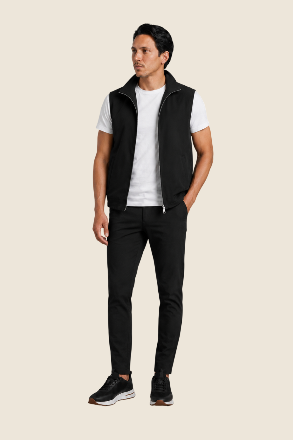 Louvre Gilet - Deep Black