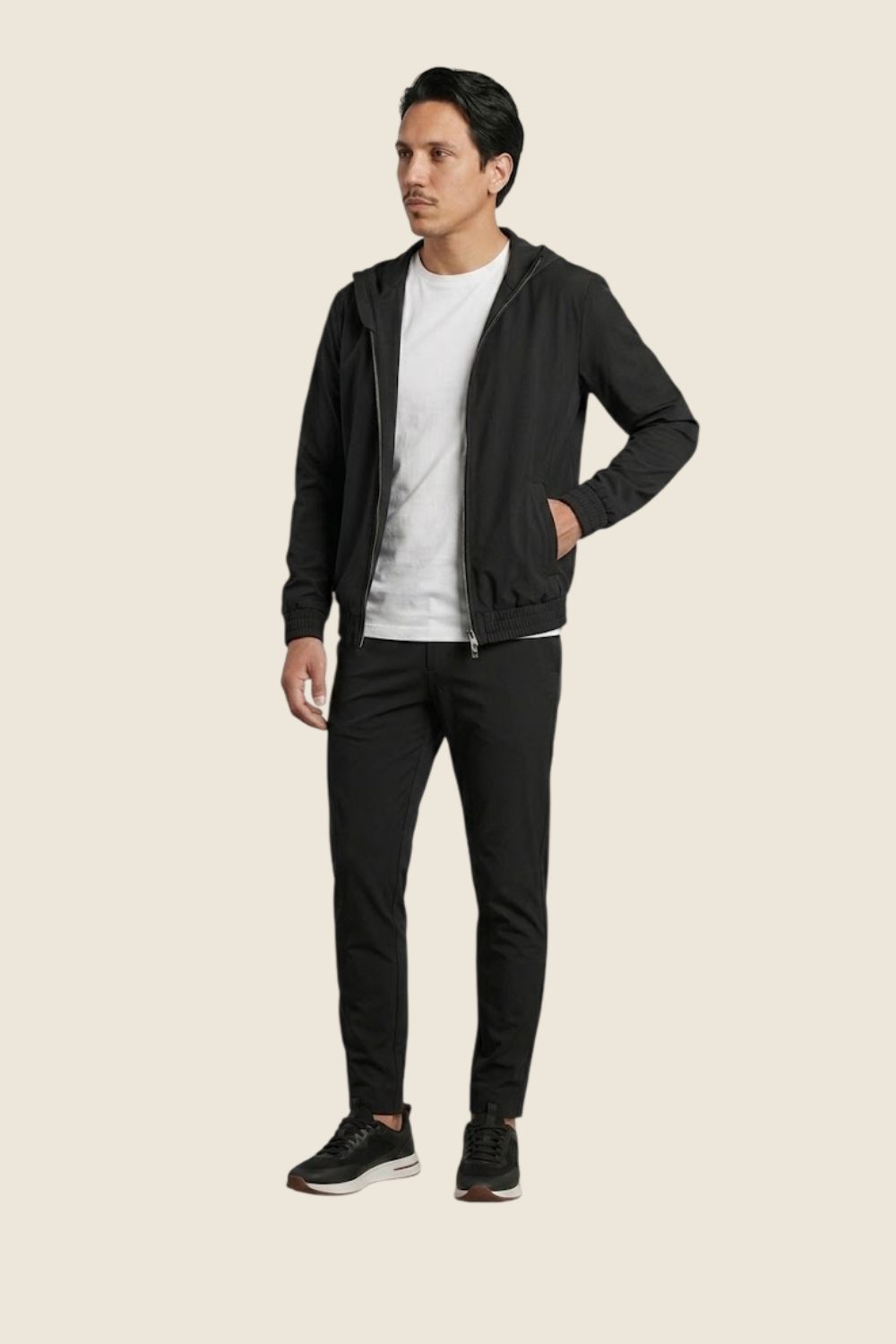 Lucerne Hooded Suit - Deep Black