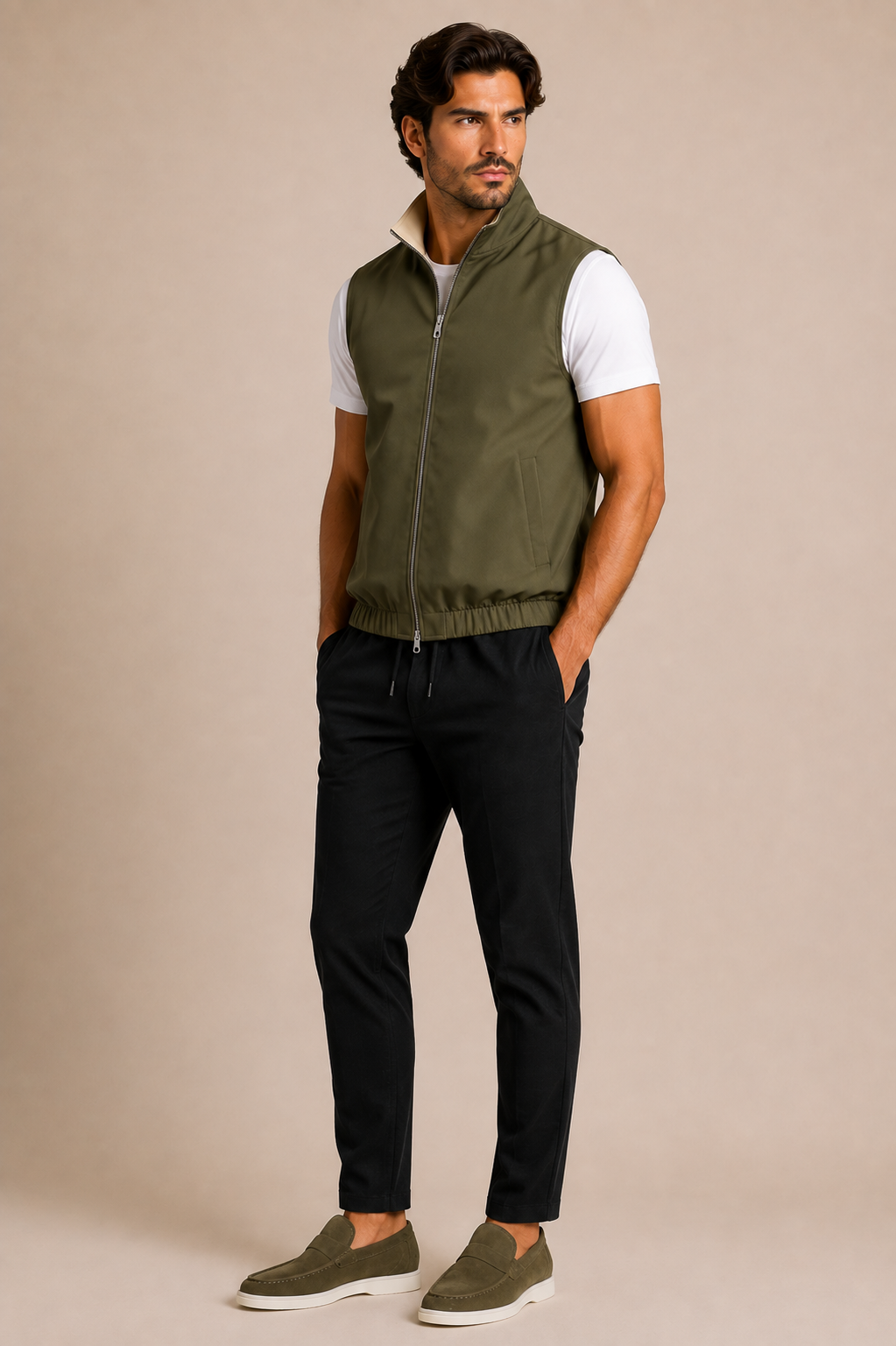 Oslo Bodywarmer - Olive Green