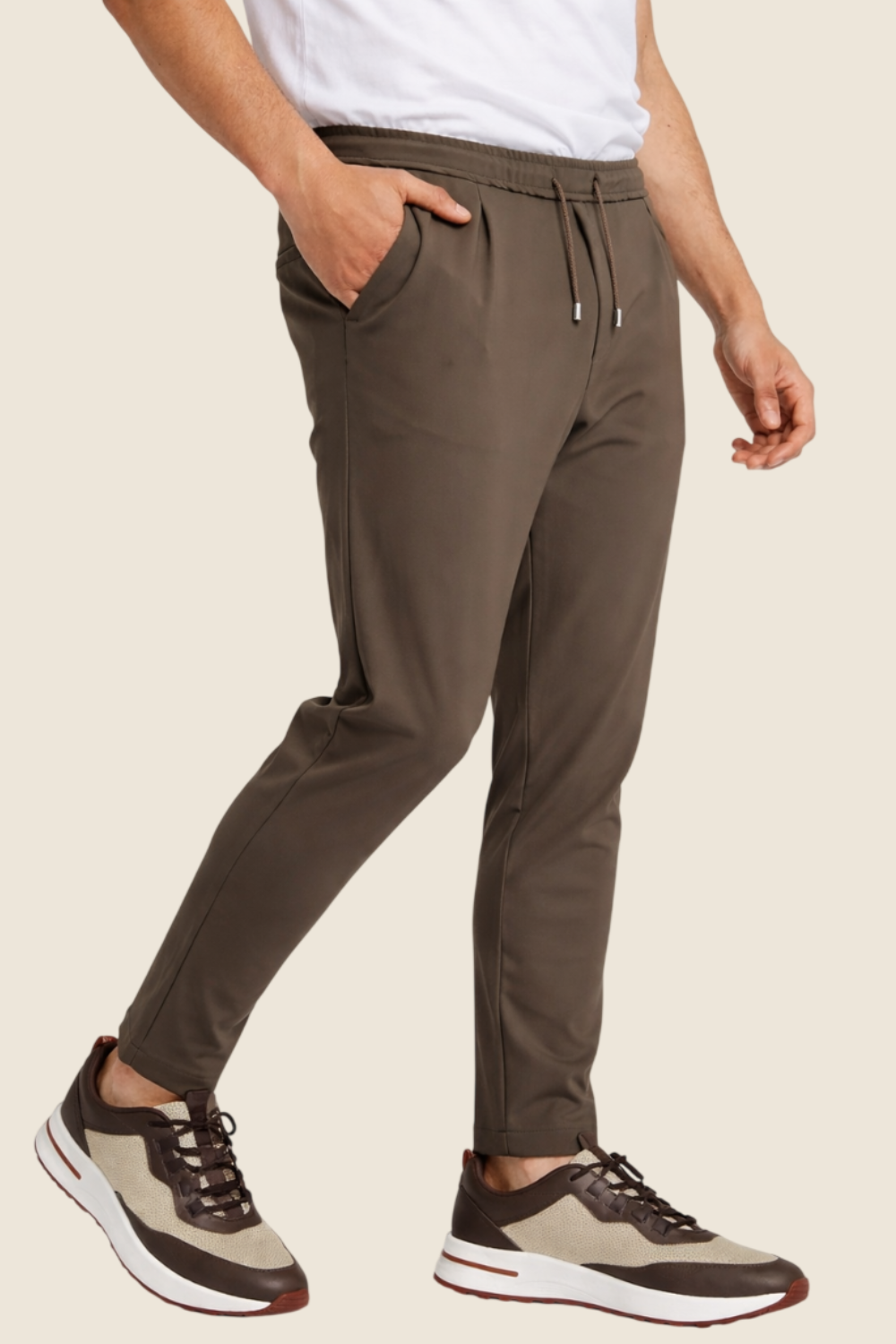 Bastille Smart Pants - Luxury Brown