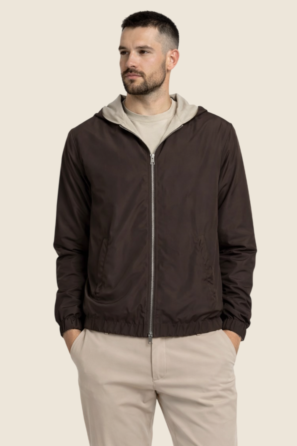 Nocturne Hooded Jacket - Luxury Brown