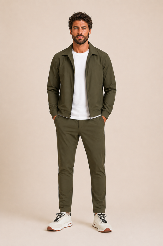Vienna Tech Suit - Olive Green