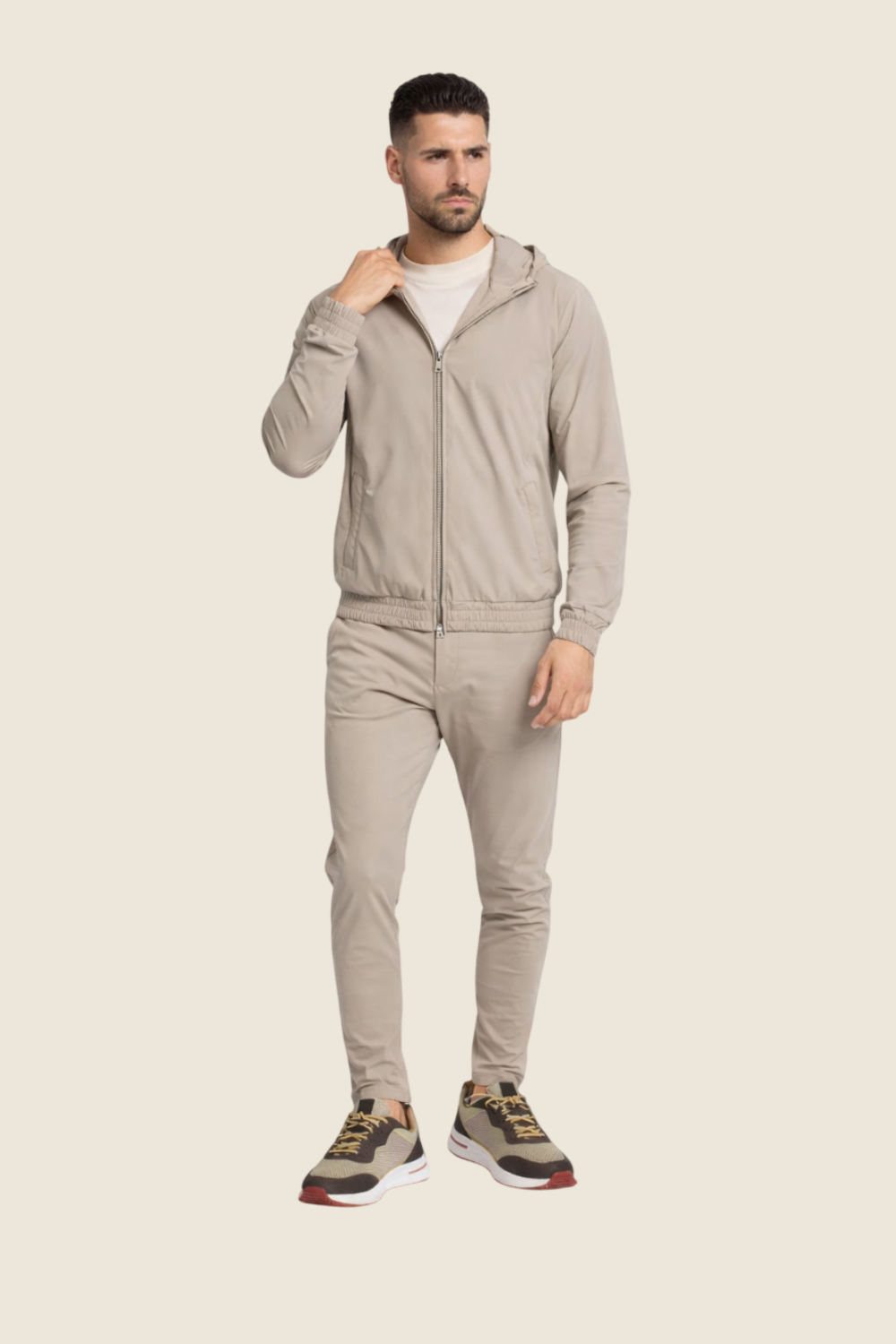 Hooded Lucerne Tech Set - Beige