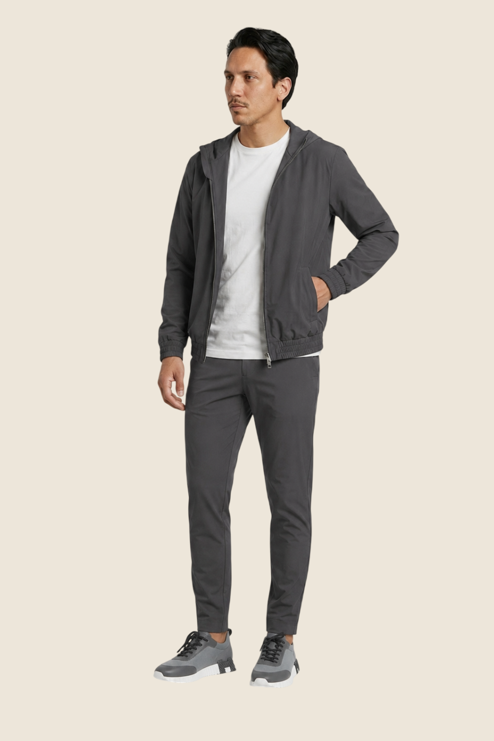 Lucerne Hooded Suit - Dark grey