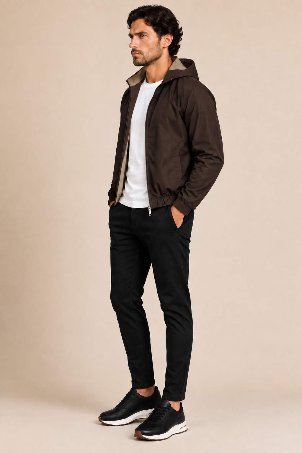 Nocturne Hooded Jacket - Luxury Brown