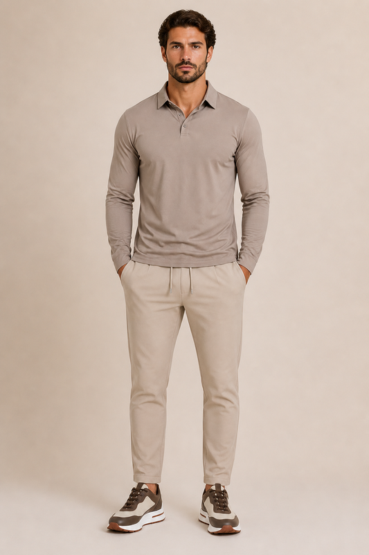 Louvre Dress shirt- Beige