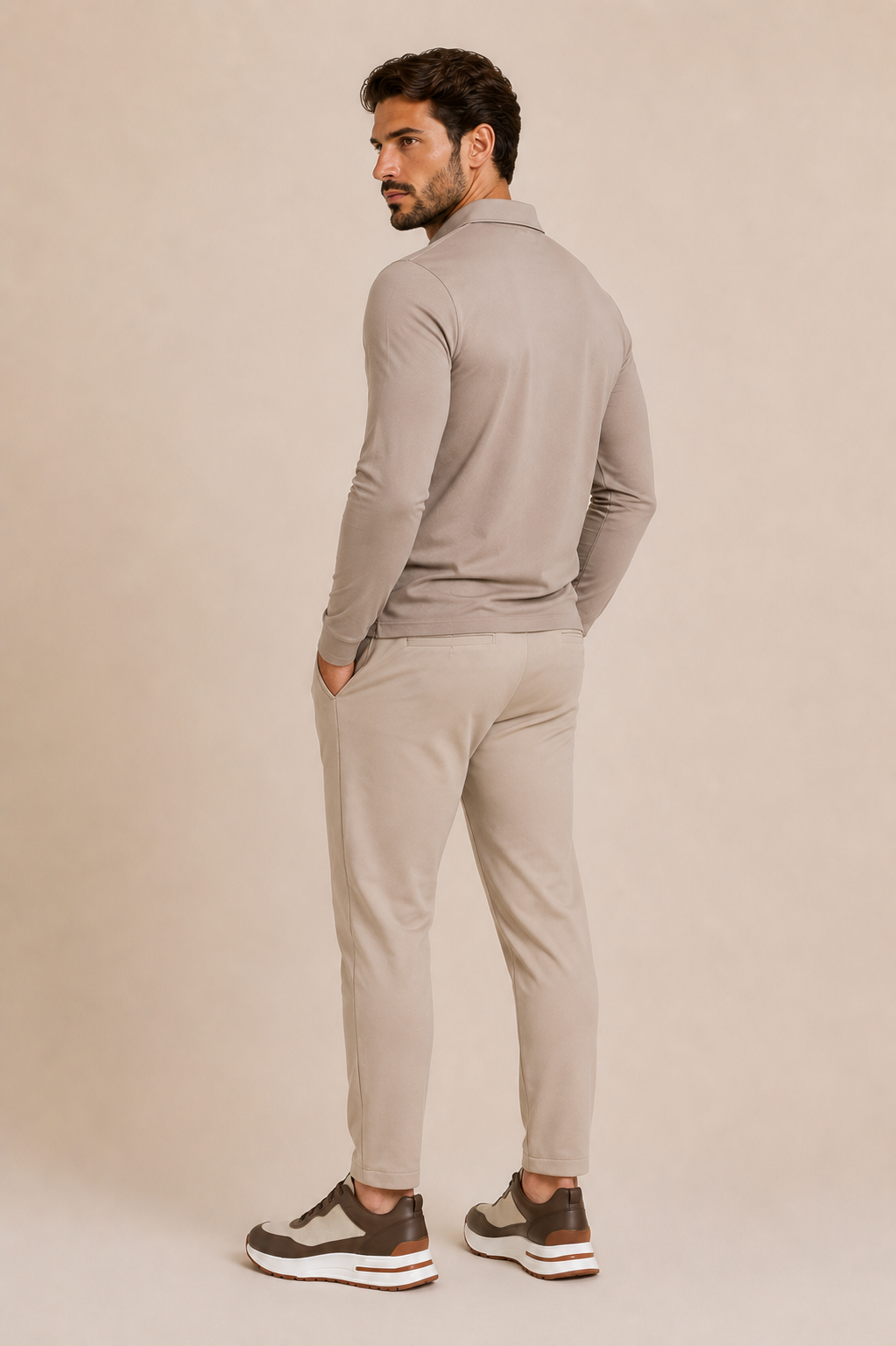Louvre Dress shirt- Beige