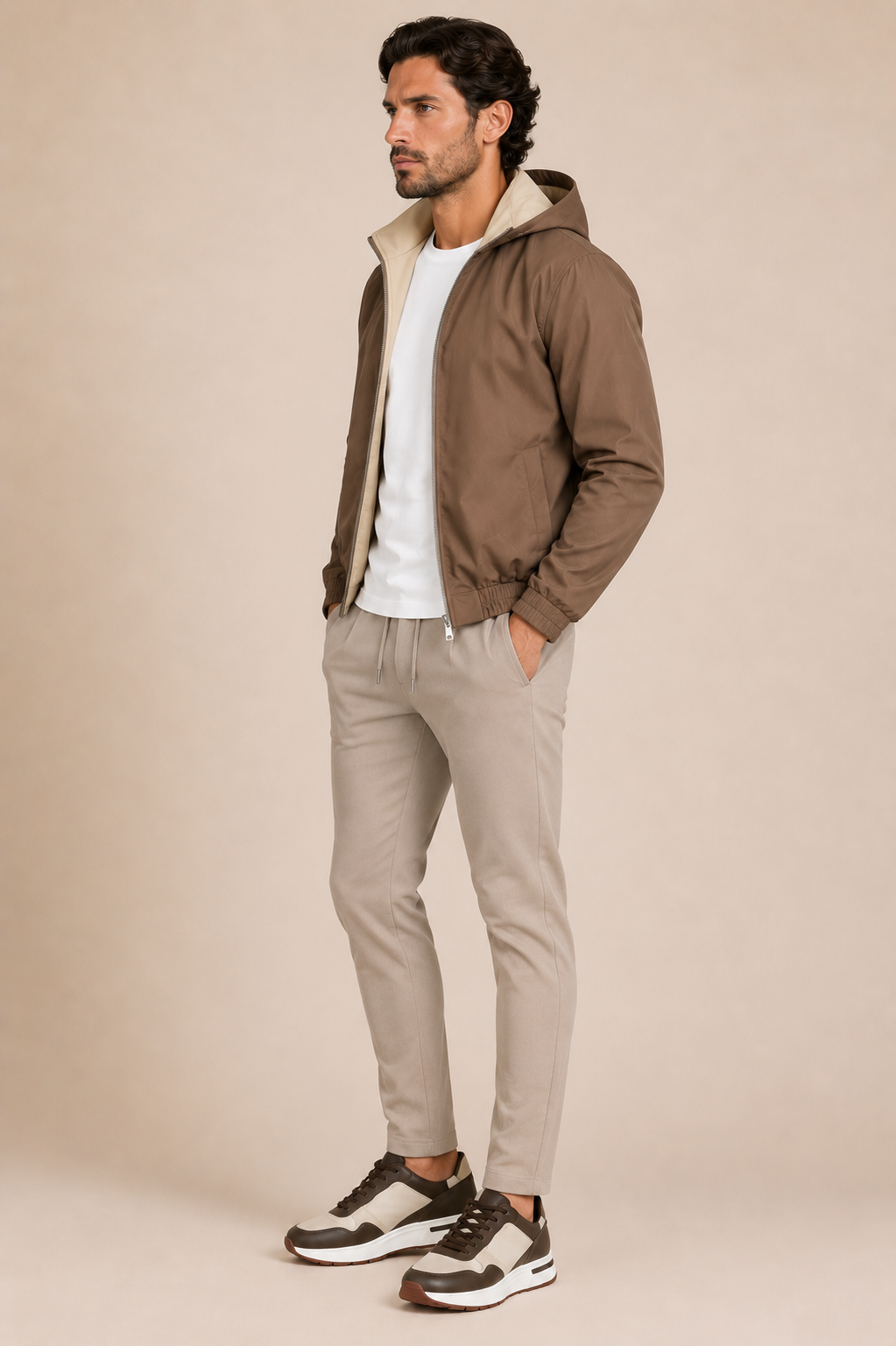 Nocturne Hooded Jacket - Taupe