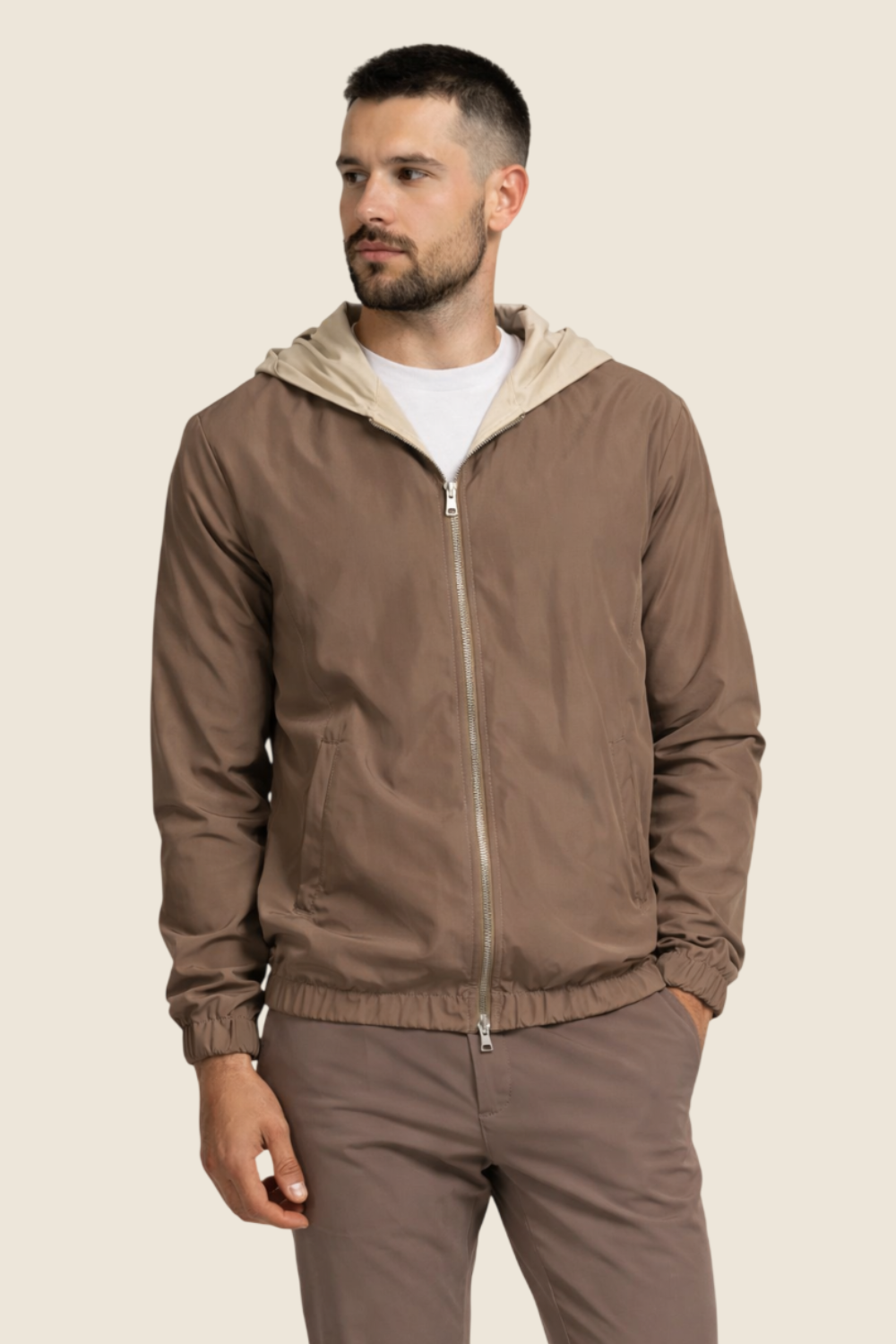 Nocturne Hooded Jacket - Taupe