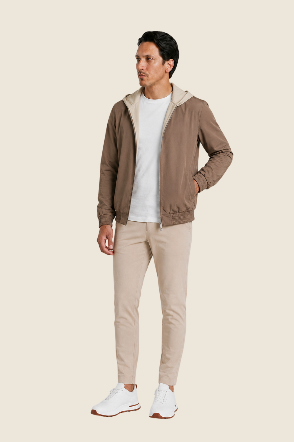 Nocturne Hooded Jacket - Taupe