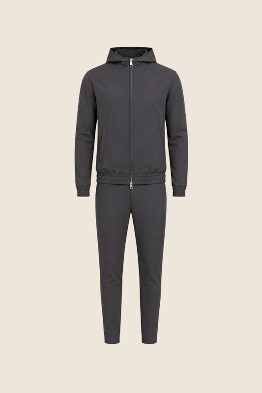 Hooded Lucerne Tech Set - Dark Grey