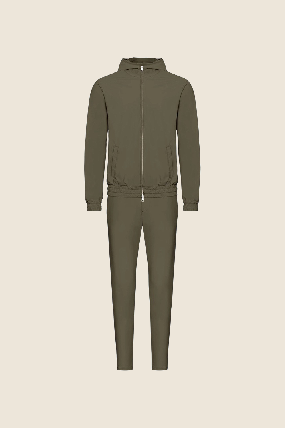 Hooded Lucerne Tech Set - Olive Green
